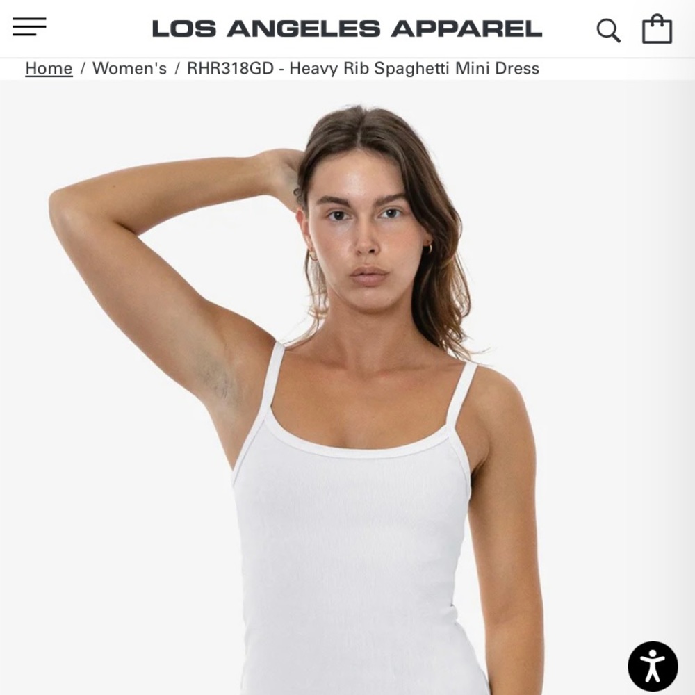 Los Angeles Apparel Heavy Rib Dress